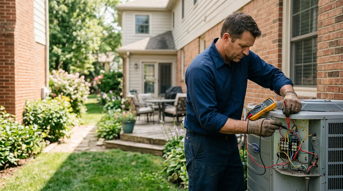 HVAC technician working near Houghton Lake Heights, MI